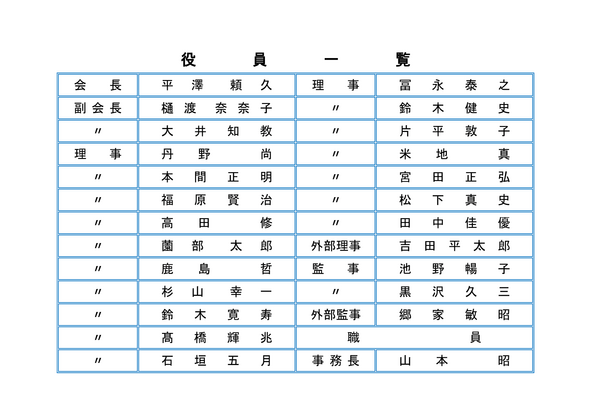 役員一覧 PDF